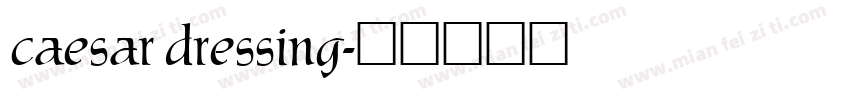 caesar dressing字体转换